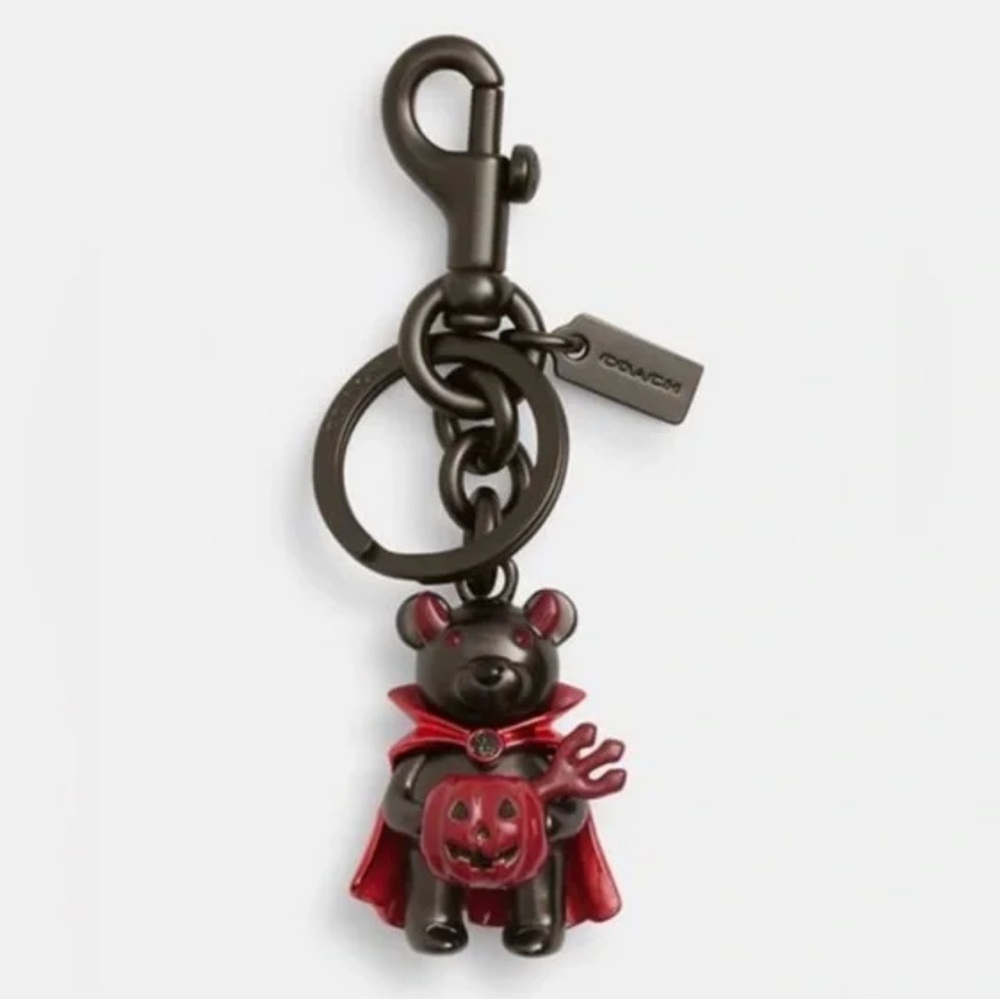 Coach NWT 2024 Halloween Devil Bear Bag Charm
